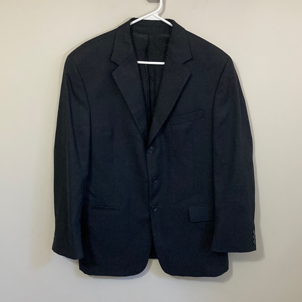 Men’s Andrew Fezza Blazer, Dark Navy Blue Suit Coat, size S-42